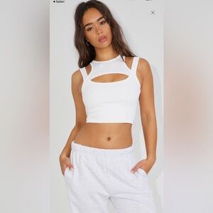 Garage Women's Vibrant Blue Cutout Crop Top
